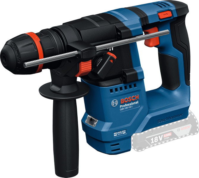 Bosch Akumulatorski elektro-pneumatski čekić / bušilica GBH 18V-18 X Solo, bez baterije i punjača 0611927100