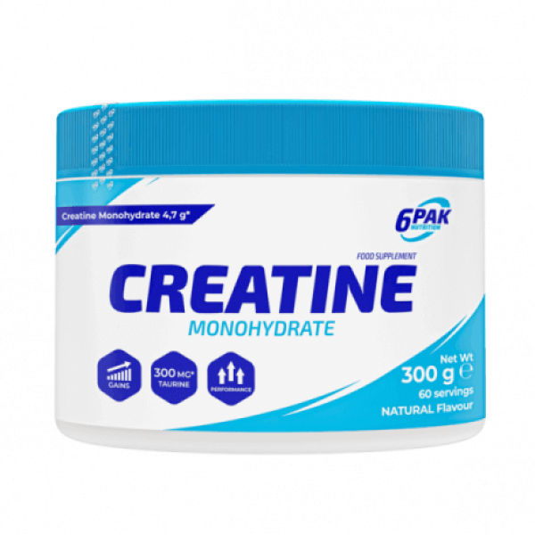 6 Pak Kreatin Monohydrate, 300g