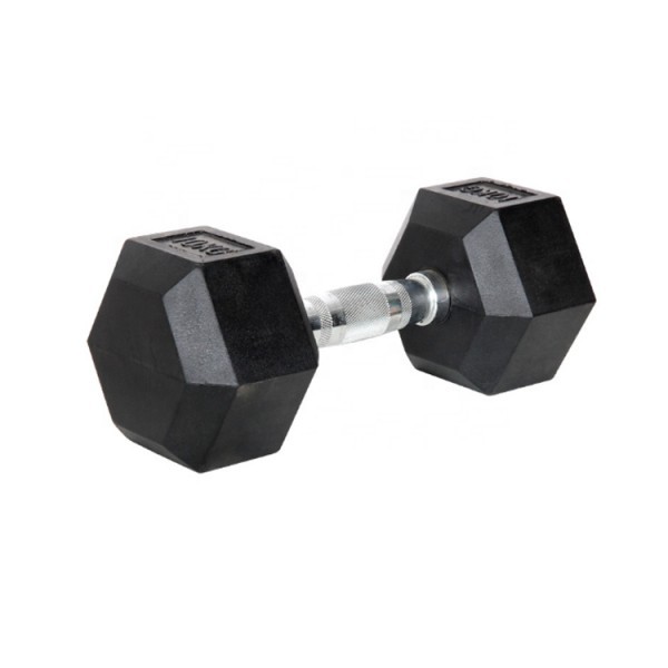 Hawk Fitness Bučica Hex, 17.5kg, Crni
