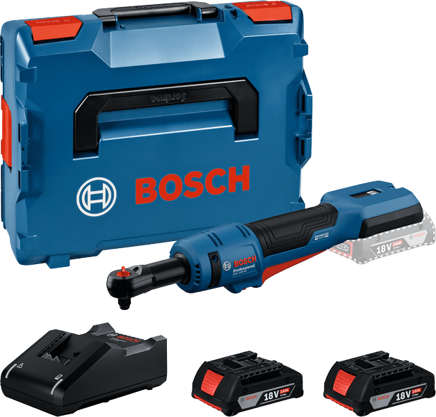 Bosch Akumulatorski ključ sa čegrtaljkom GRC 18V-60, 2 x GBA 18V 2.0Ah + punjač i L-Boxx kofer 06019N8002