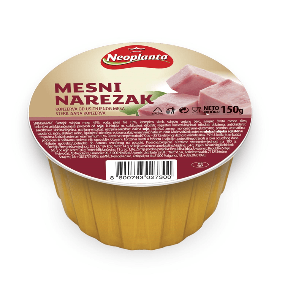 Neoplanta Mesni narezak, 150gr