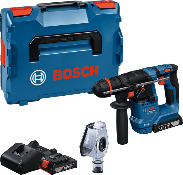 Bosch Akumulatorski elektro-pneumatski čekić / bušilica GBH 18V-18 X, 2x2.0Ah + punjač u L-BOXX koferu 0611927101