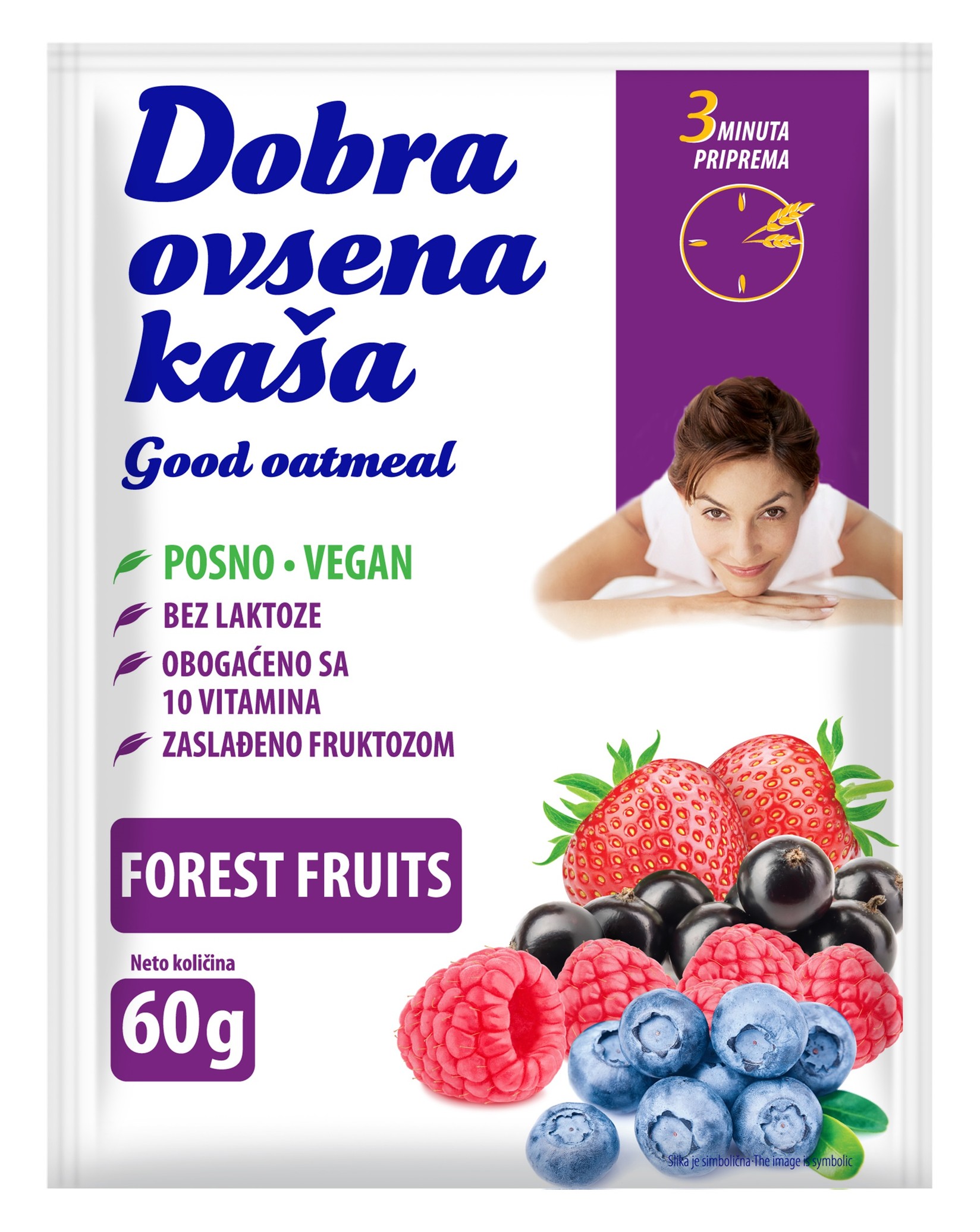 Dobra ovsena kaša Šumsko voće, 60g