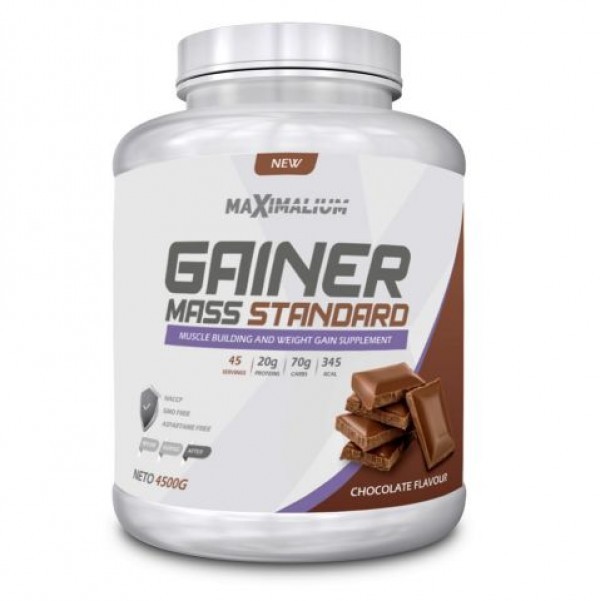 Maximalium Protein Gainer Mass, Čokolada, 4.5kg