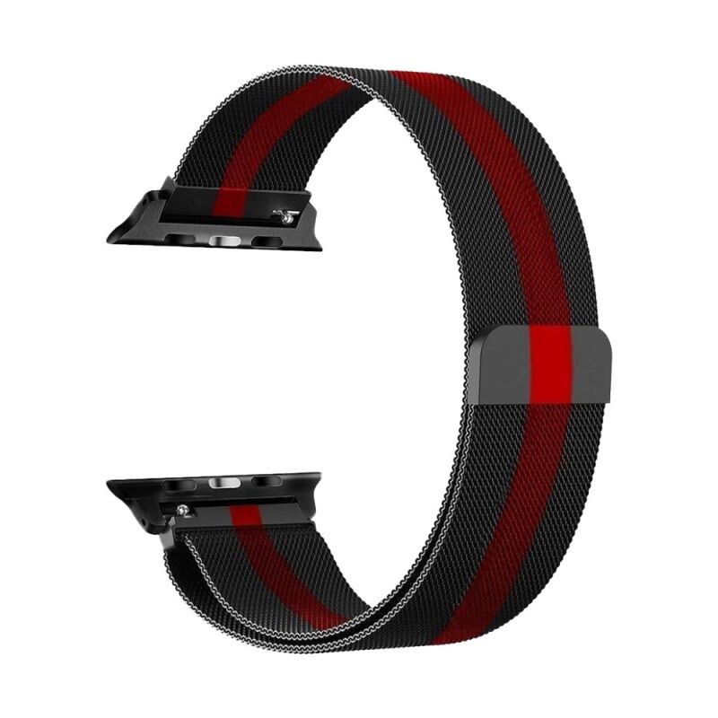 Narukvica Metalik za Apple watch 42mm, Crno-Crvena