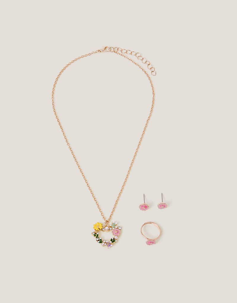 Monsoon Set nakita Pretty Flower Heart, Šareni