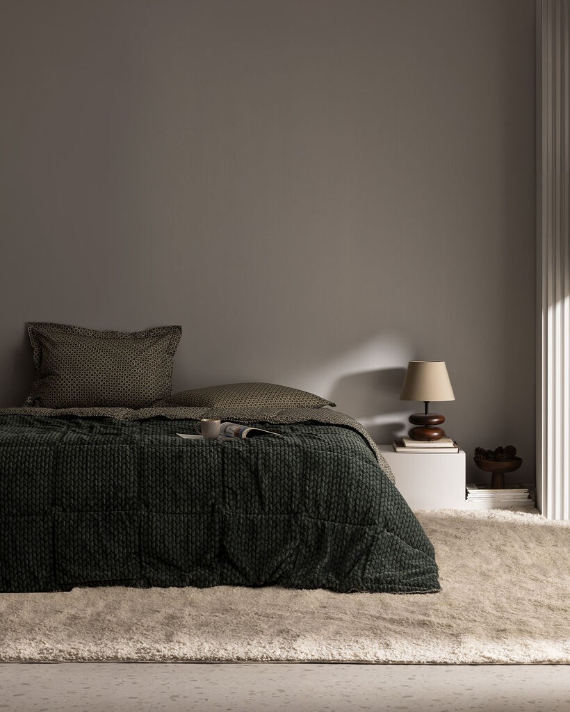 Madame Coco Set posteljina i prekrivač Vincent, 155x215cm, Zeleni