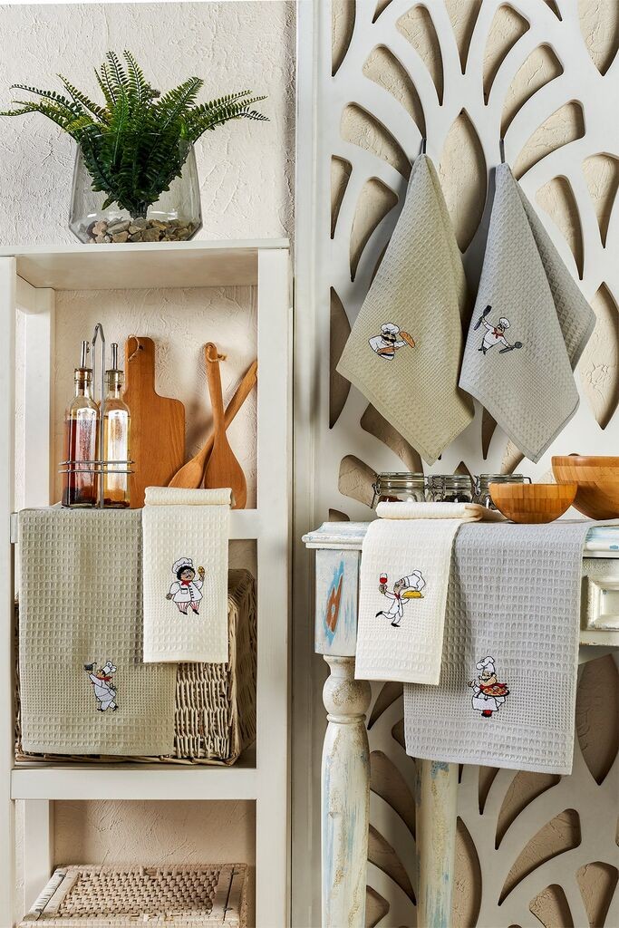L'essentiel Maison Set krpa za kuhinju Chef, 6 komada, Višebojne