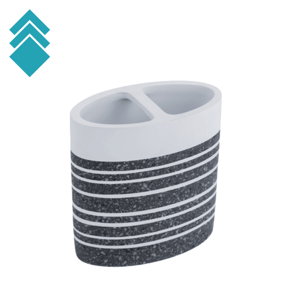 Marbomil Držač četkica Stone Gray 3112, Sivo-beli