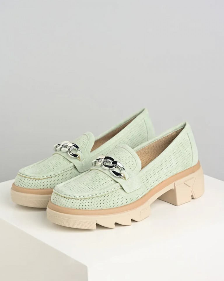 Emelie Strandberg Ženske mokasine C2515, Menta