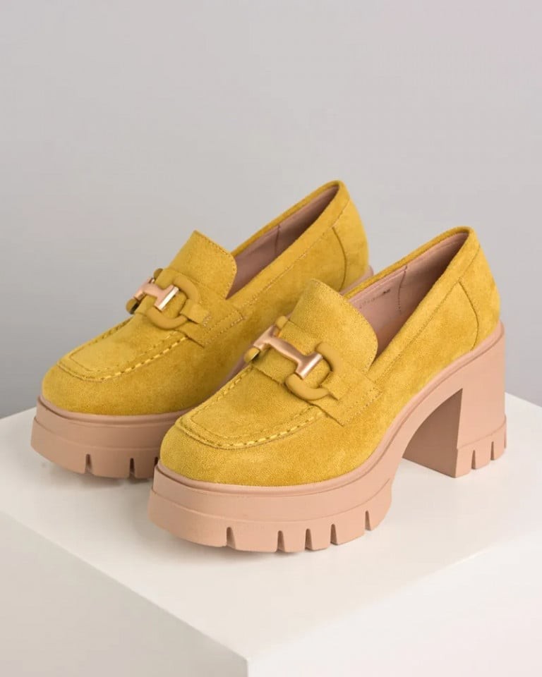 Emelie Strandberg Ženske cipele na platformu C2513, Oker