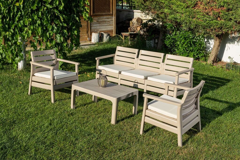 Hanah Home Baštenska garnitura Solemare, Krem