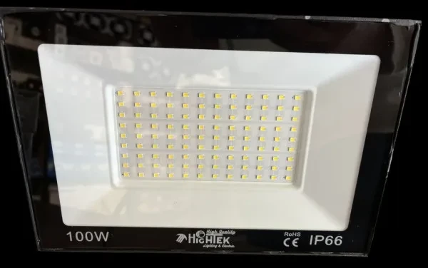 HighTek Led reflektor, 100W, 6000K, Beli