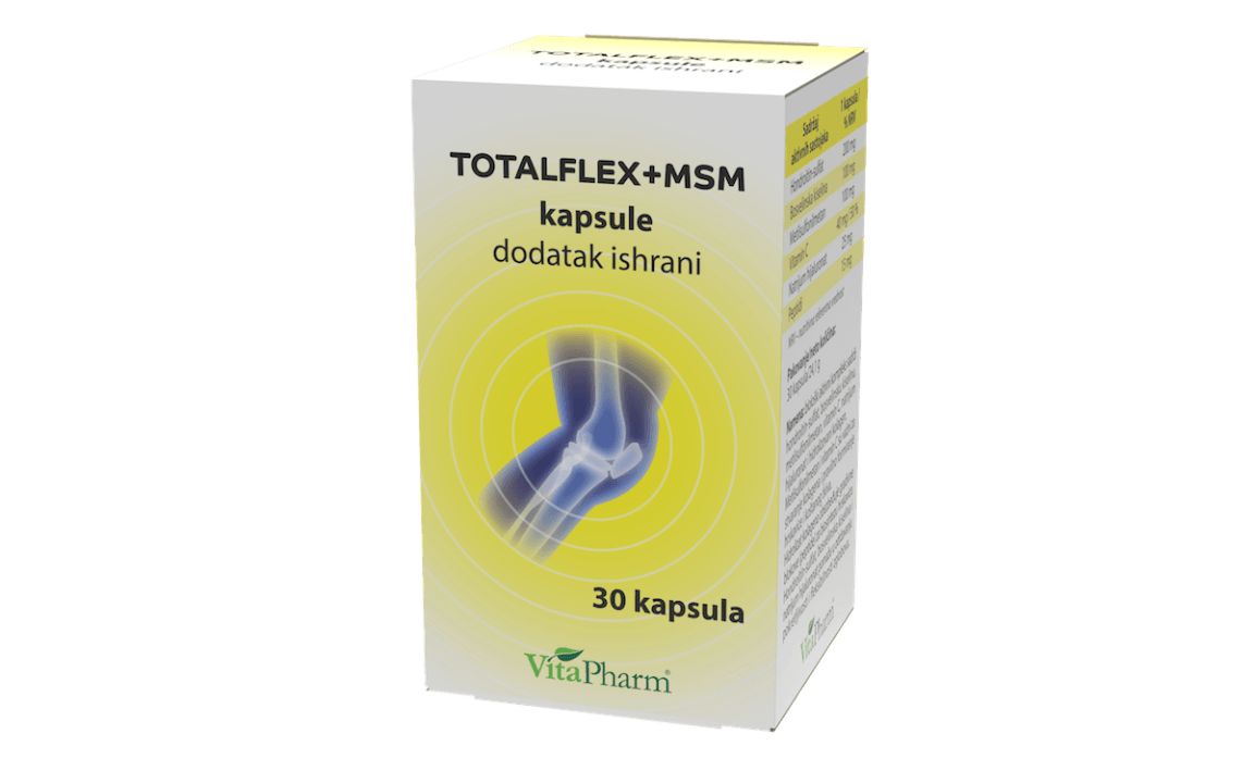 Vitapharm Totalflex+Msm Preparat za zglobove, 30 kapsula
