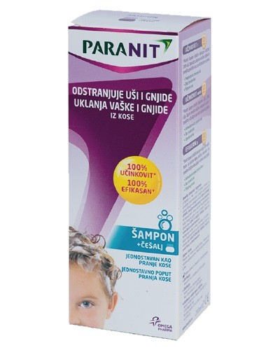 Paranit Paranit sampon protiv vašaka + češalj