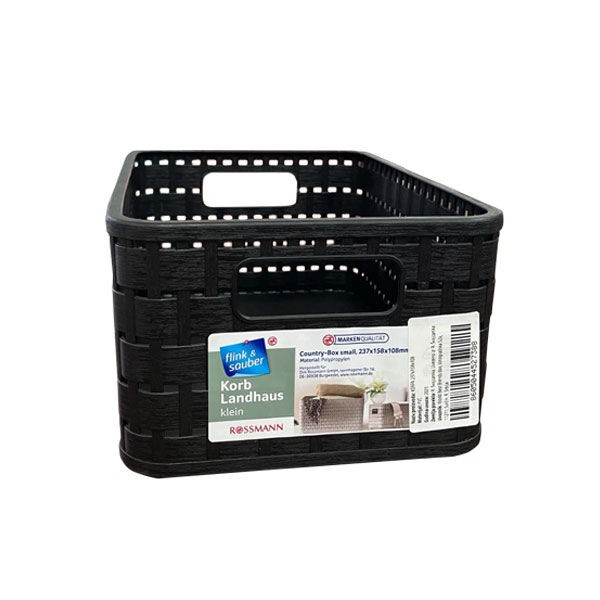 Plastična korpa 4l, Crna