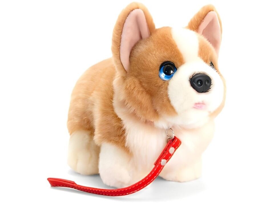 Plišana igračka Korgi na povocu