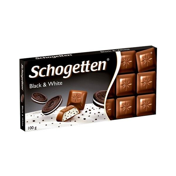 Schogetten Čokolada Black and white, 100g