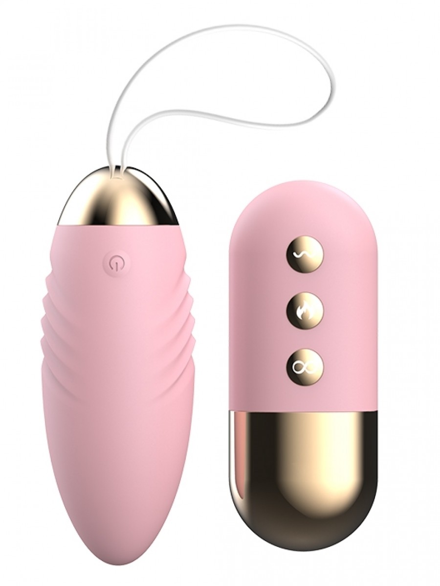 Vibro jaje sa grejanjem, Bežično, Roze