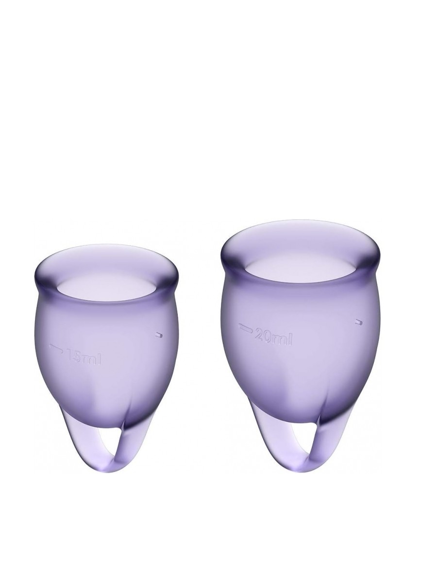 SATISYFER Menstrualne čašice Feel Confident, 2 komada, Ljubičaste