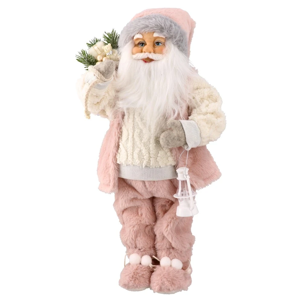 FESTA Novogodišnja figura Deda Mraz Artur, 46cm, Roze