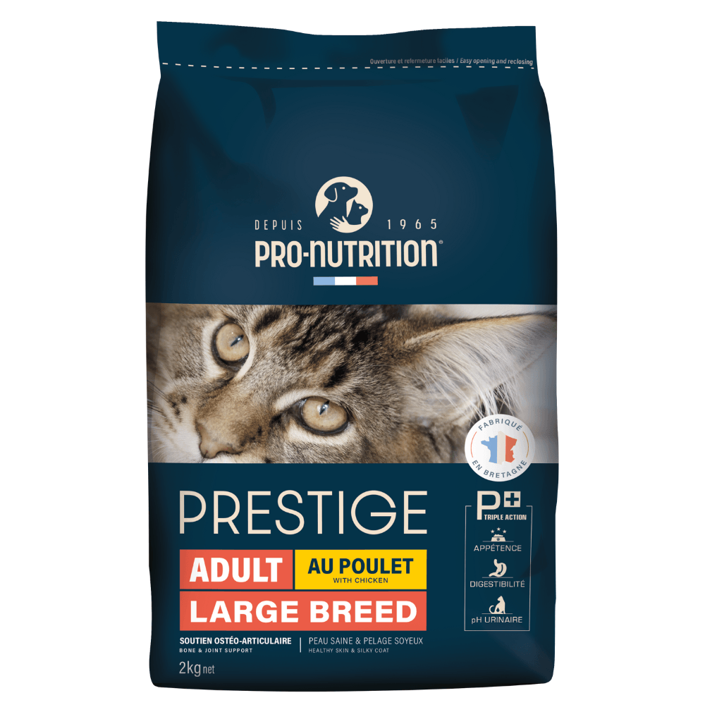 PRO-NUTRITION Suva hrana za mačke Prestige Adult Large Breed, Piletina, 2kg