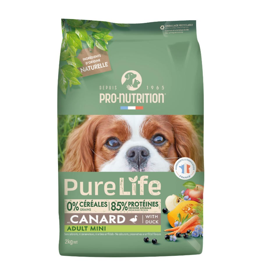 PRO-NUTRITION Suva hrana za pse Pure Life Adult Mini, Pačetina, 2kg