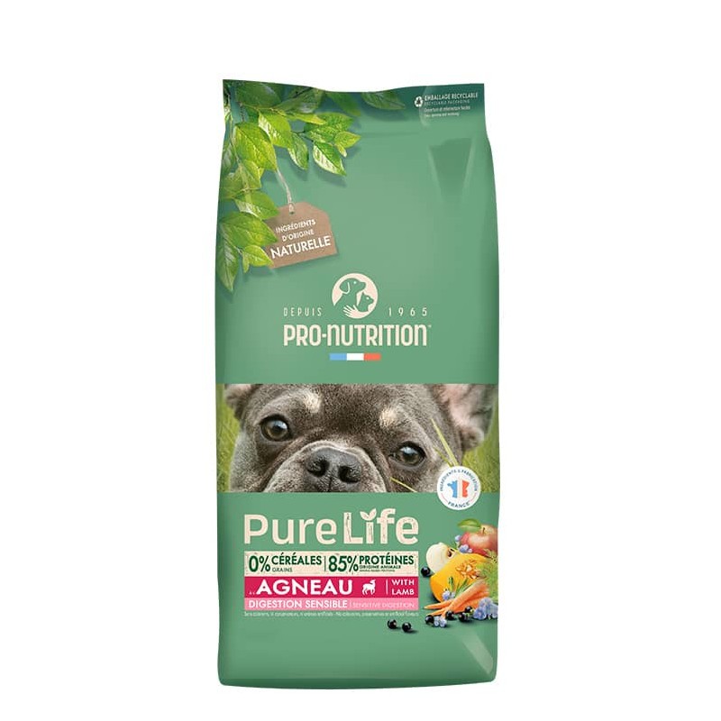 PRO-NUTRITION Suva hrana za pse Pure Life Adult Sensitive, Jagnjetina, 11kg