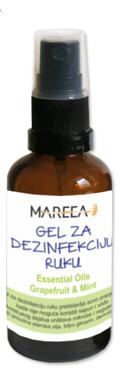 Mareea Gel za dezinfekciju i suvo pranje ruku Grapefruit&mint, 50 ml