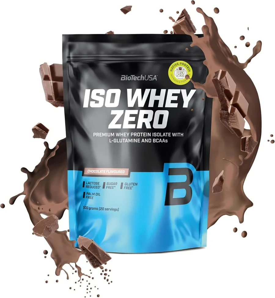 BioTechUSA Protein Iso Whey Zero, Čokolada, 454 g