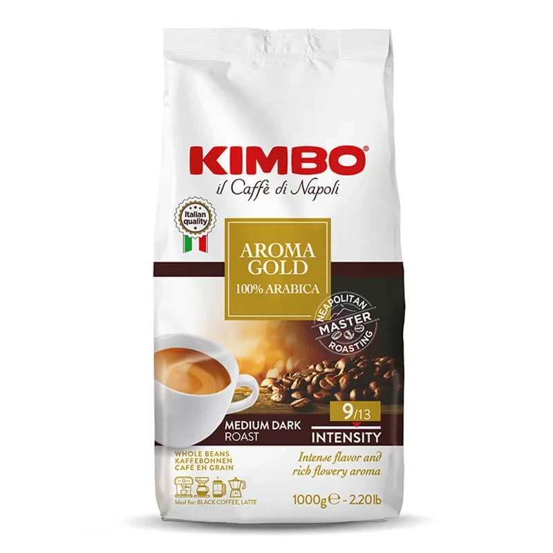 Kimbo Kafa u zrnu Aroma Gold, 1kg