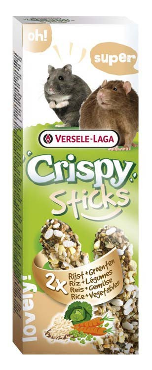 VERSELE-LAGA Štapići za Hrčke i Pacove sa pirinčem Crispy Sticks 2 komada, 110g