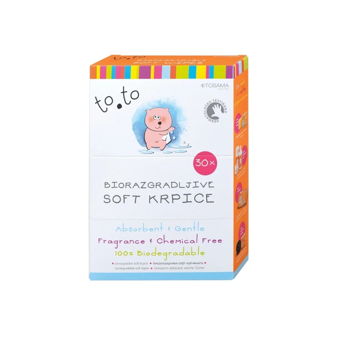 TOSAMA Biorazgradljive krpice to.to Soft, 30 komada