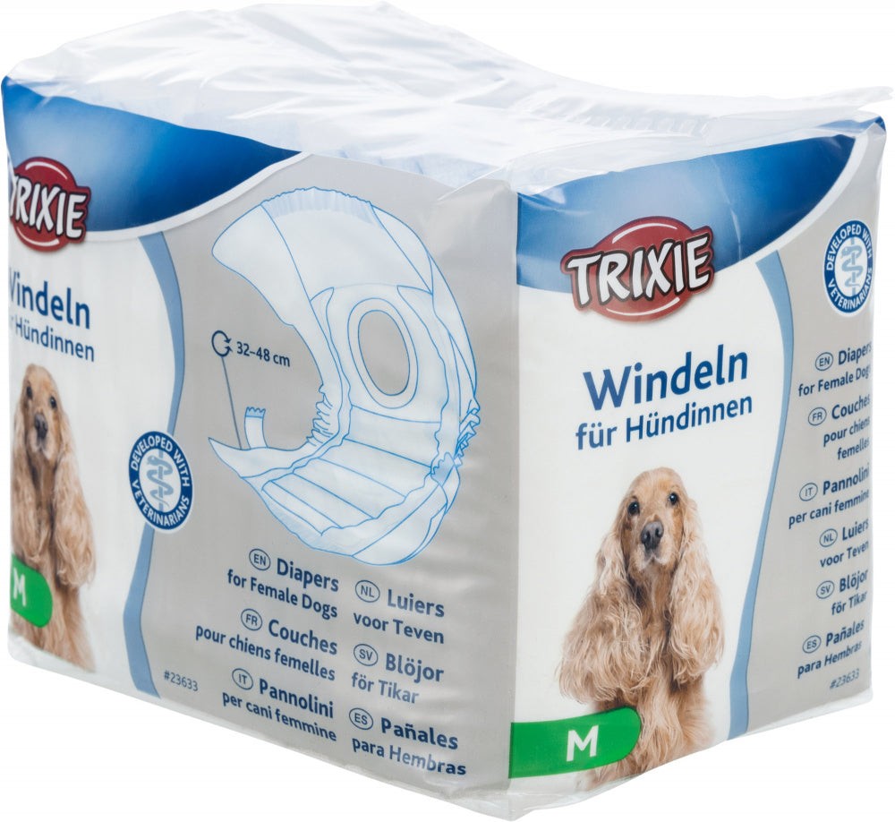 TRIXIE Pelene za ženke Diapers Female, 32-48cm, M, 12 komada