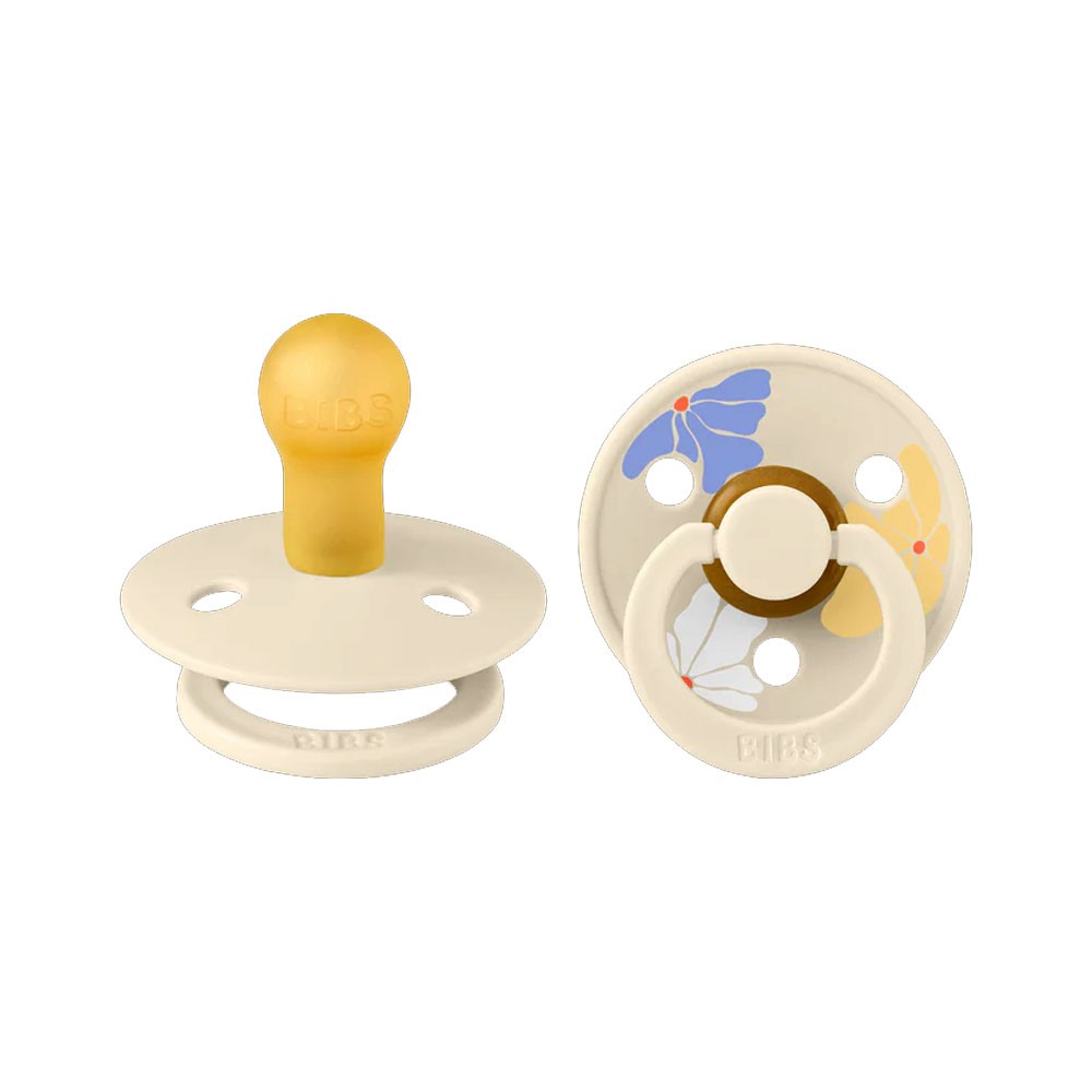 BIBS STUDIO Varalica Morning bloom Ivory, 0-6m, 2 komada, Šarena