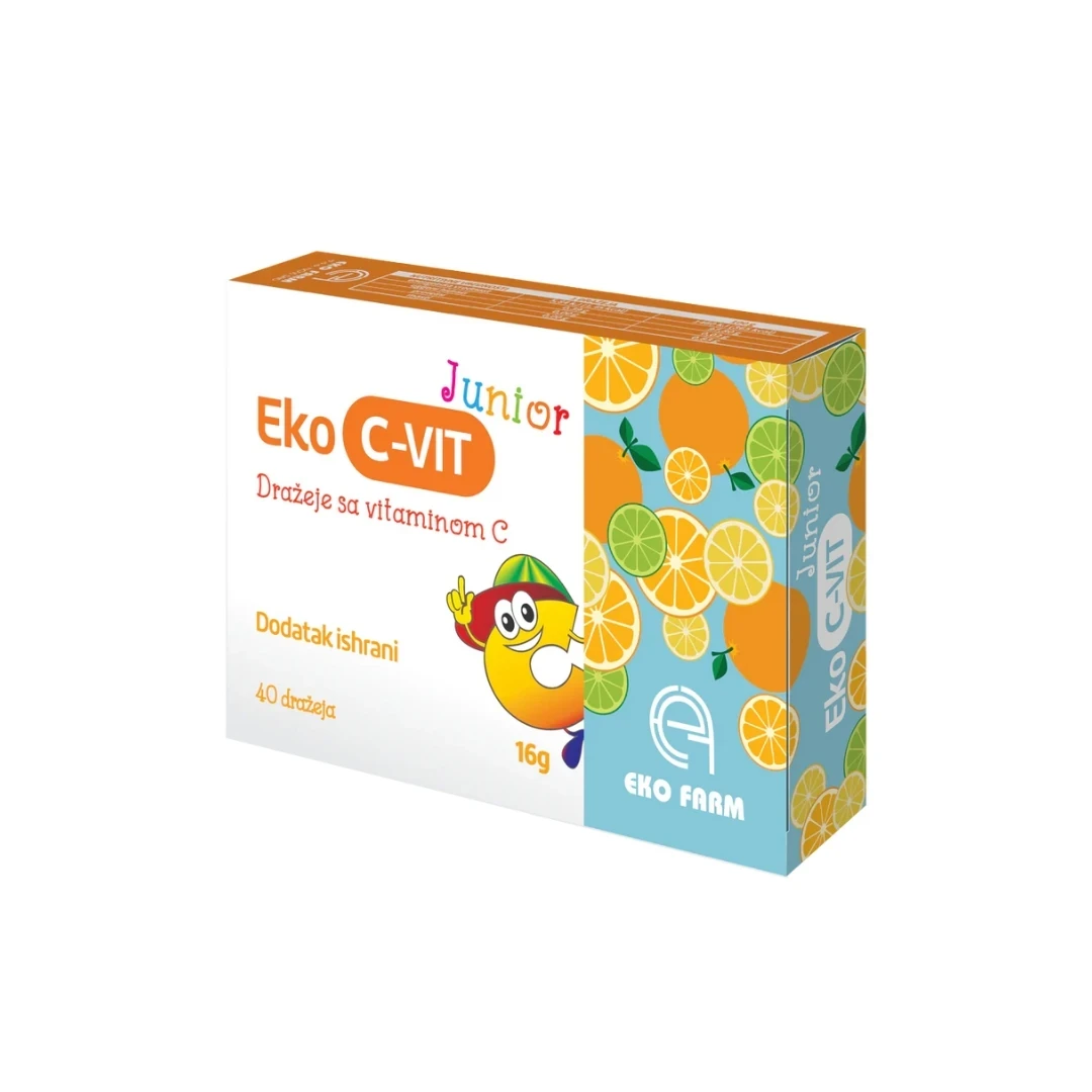 EKO FARM Dražeja sa vitaminom C Eko C-VIT Junior, 40 Dražeja
