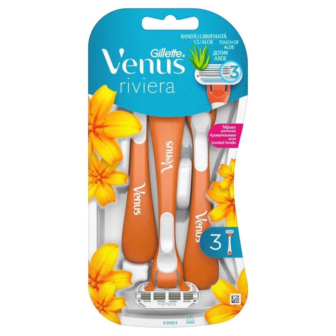 GILLETTE Brijač Venus Riviera, 3 Brijača