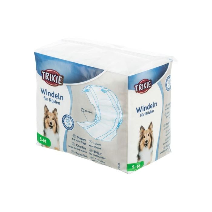 TRIXIE Pelene za mužjake Diapers Male, 30-46cm, S-M, 12 komada