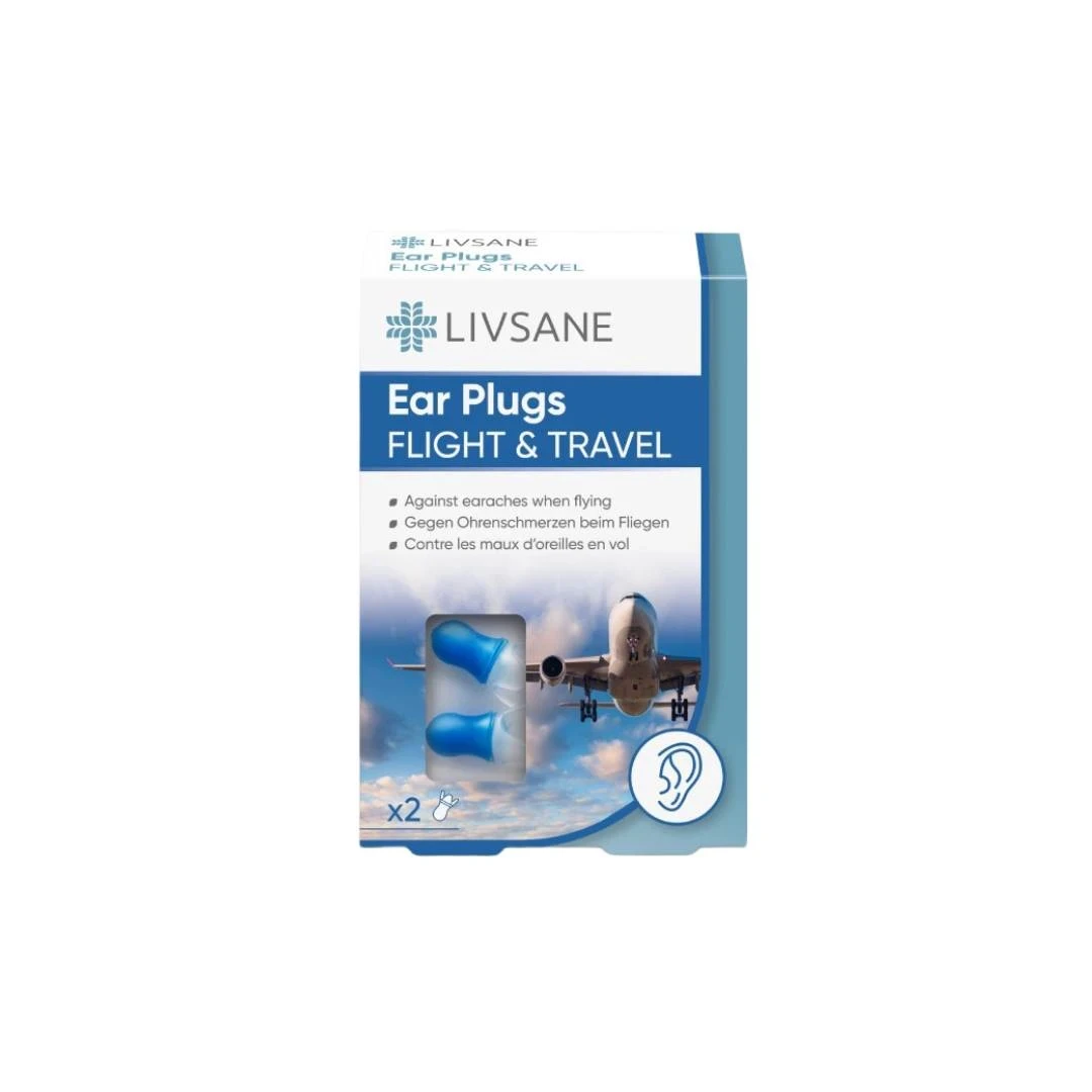 LIVSANE Čepovi za uši Flight&Travel, 2 komada