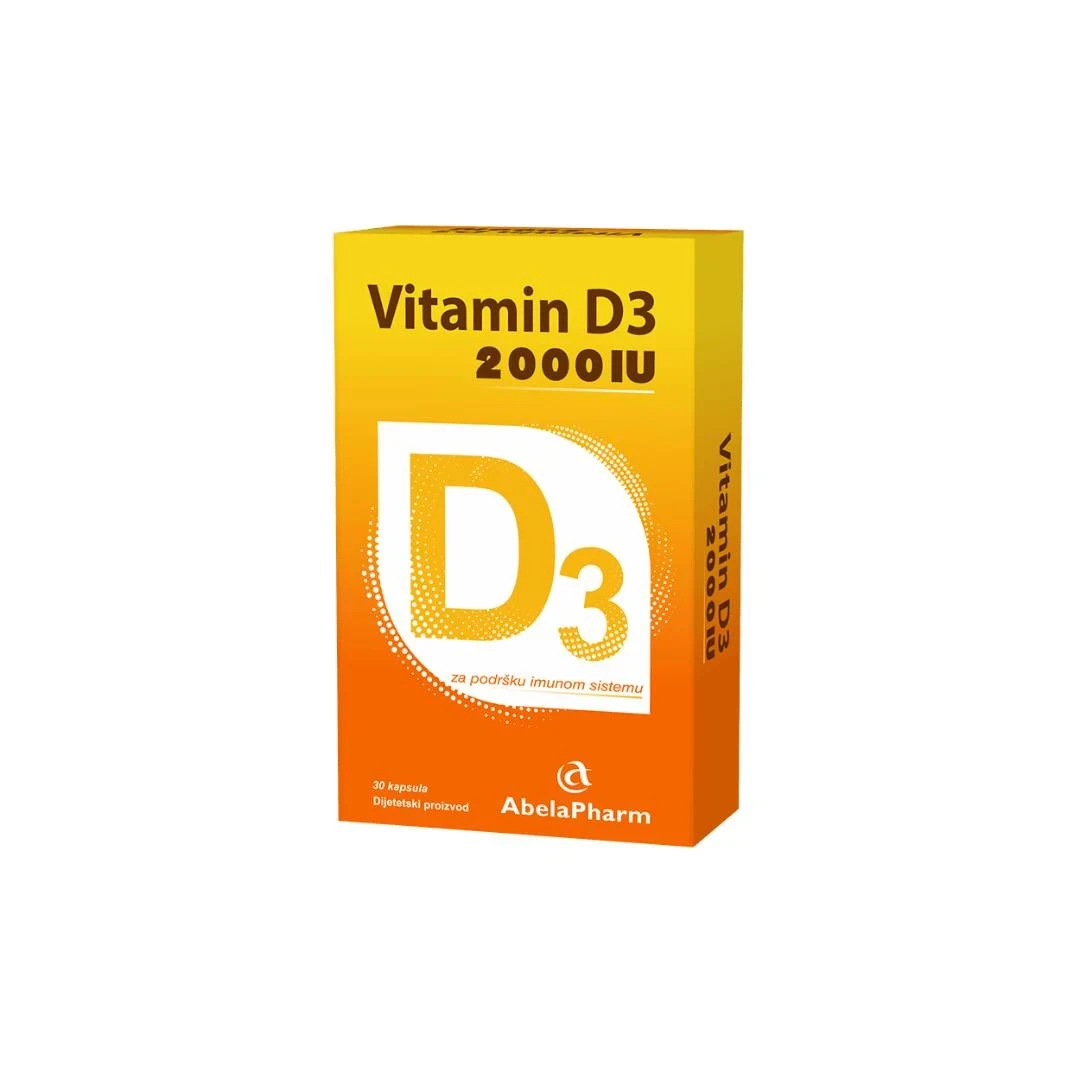 Vitamin D3 2000 IJ, 30 kapsula