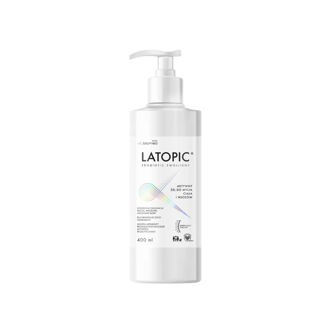 LATOPIC Gel za pranje tela i kose, 400ml