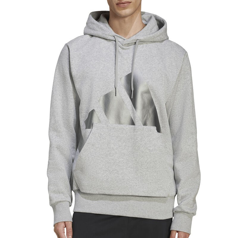 Adidas Muški duks, Sa kapuljačom, Sivi