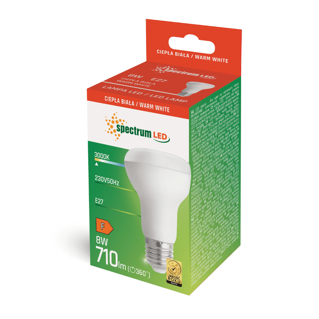 SPECTRUM LED Sijalica led R63 E27, 8W