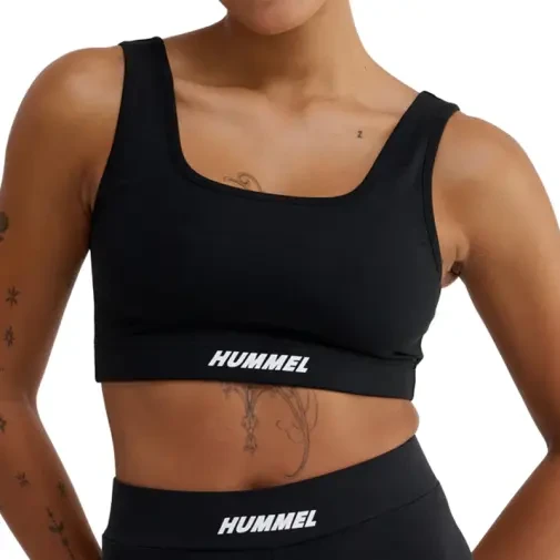 HUMMEL Ženski sportski top Elemental Cotton, Crni