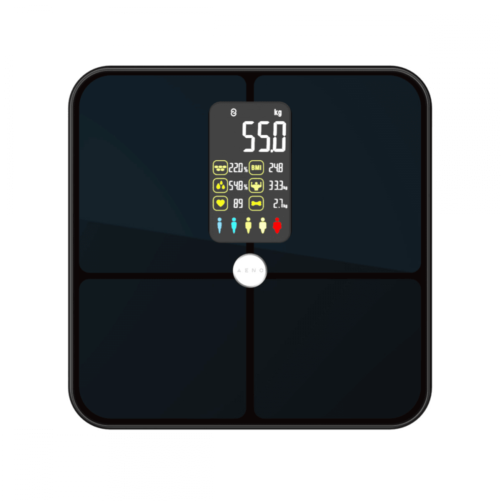 AENO Kućna vaga Smart body BS2S, Crna