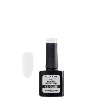 Elixir Baza za gel lak Semi Rubber Base 960 Coat Clear, 8ml