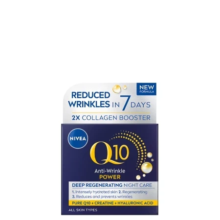 Nivea Noćna krema za lice Q10+ Anti-Wrinkle+Firming, 50ml