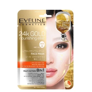 Eveline Maska za lice 8u1 Ultra-Revitalizing 24K Gold, 20ml