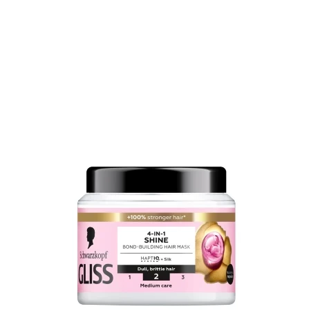 Schwarzkopf Maska za kosu Gliss Shine 4u1, 400ml