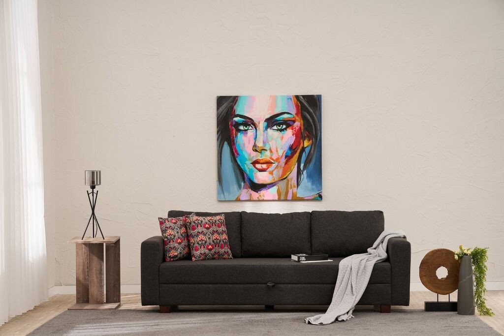 Atelier del Sofa Trosed Aly, 220x83x80 cm, Antracit